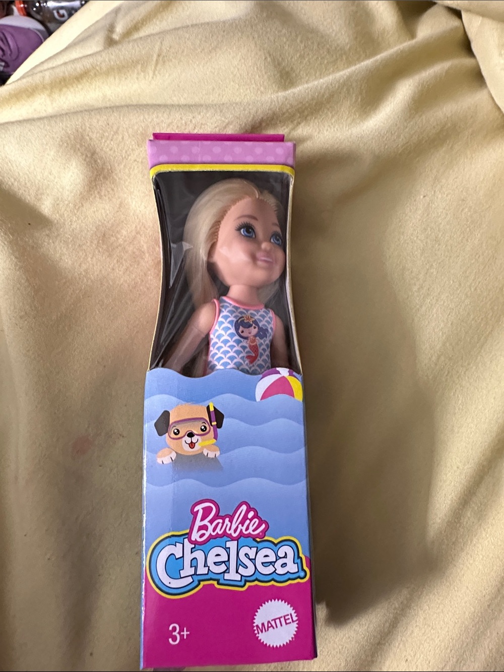 Barbie Chelsea Doll in Pink and Blue Swim Outfit - Barbie